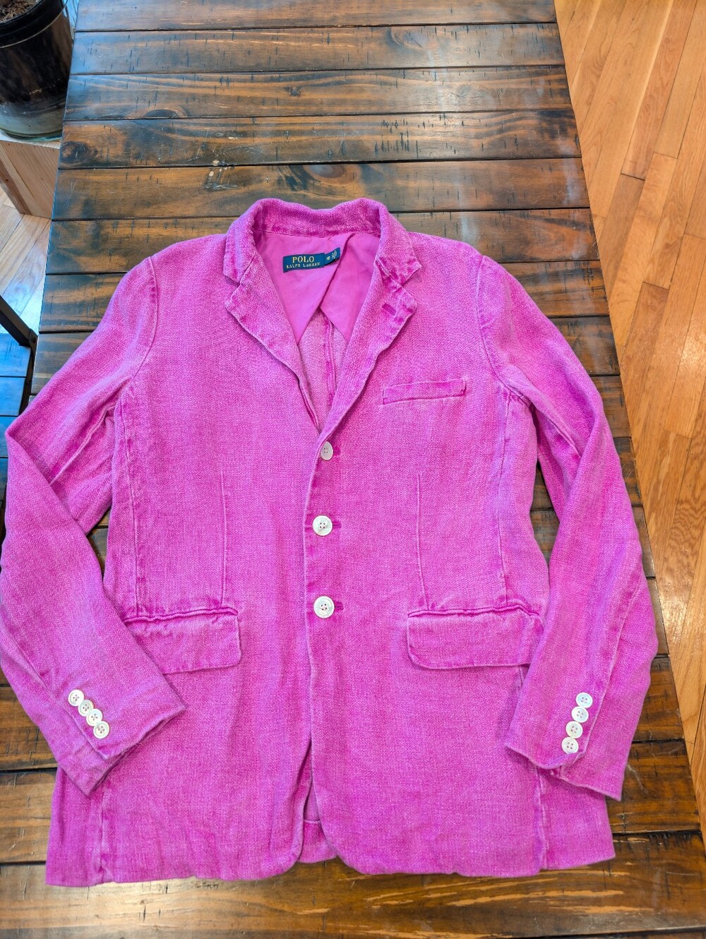Polo Linen Unstructured Blazer